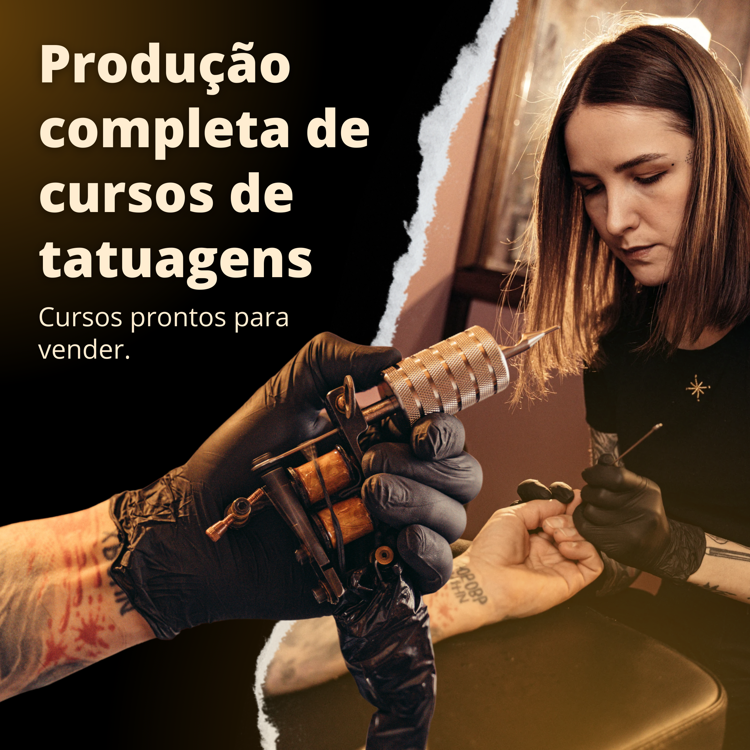 Produção completa de cursos de tatuagens