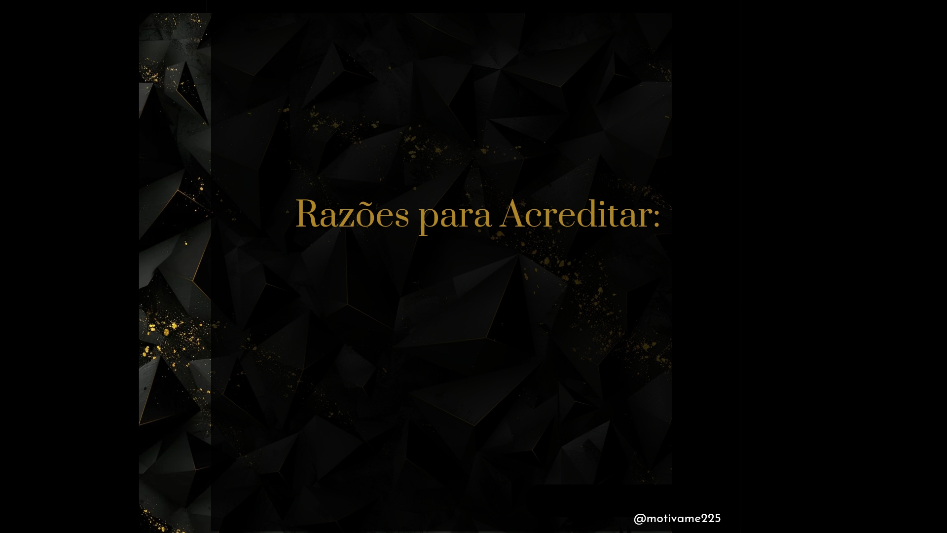 Razões para Acreditar