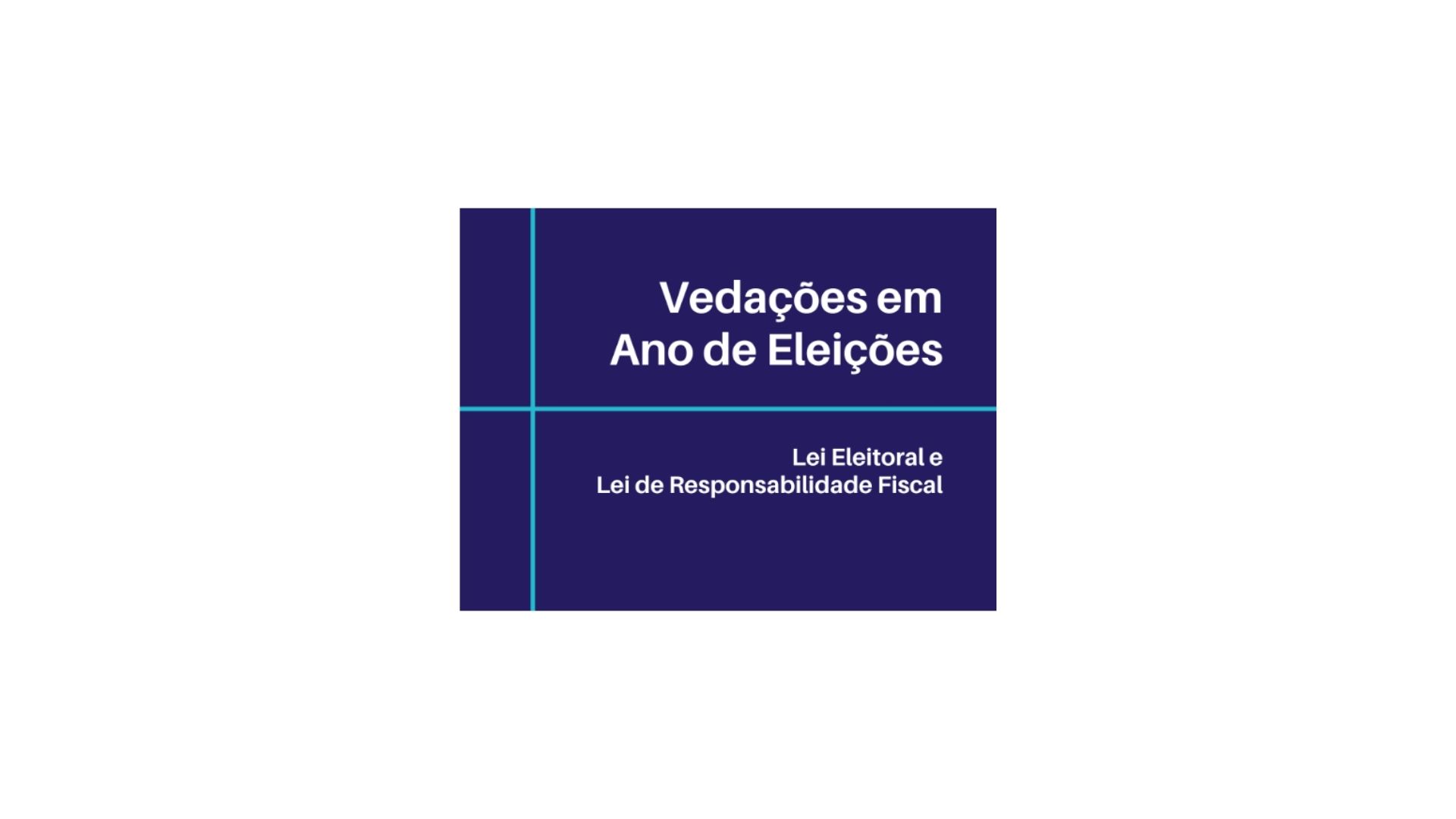 Vedações em Ano de Eleições (e-book)