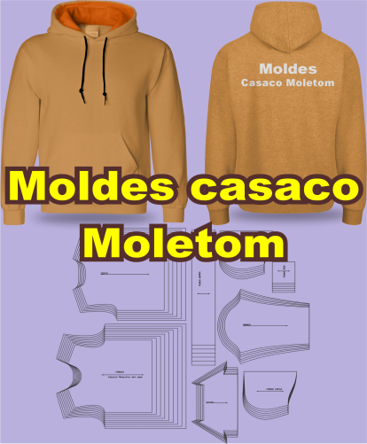 Moldes Casaco moletom