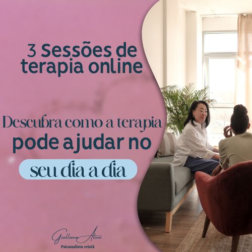 3 Sessões de Terapia on-line