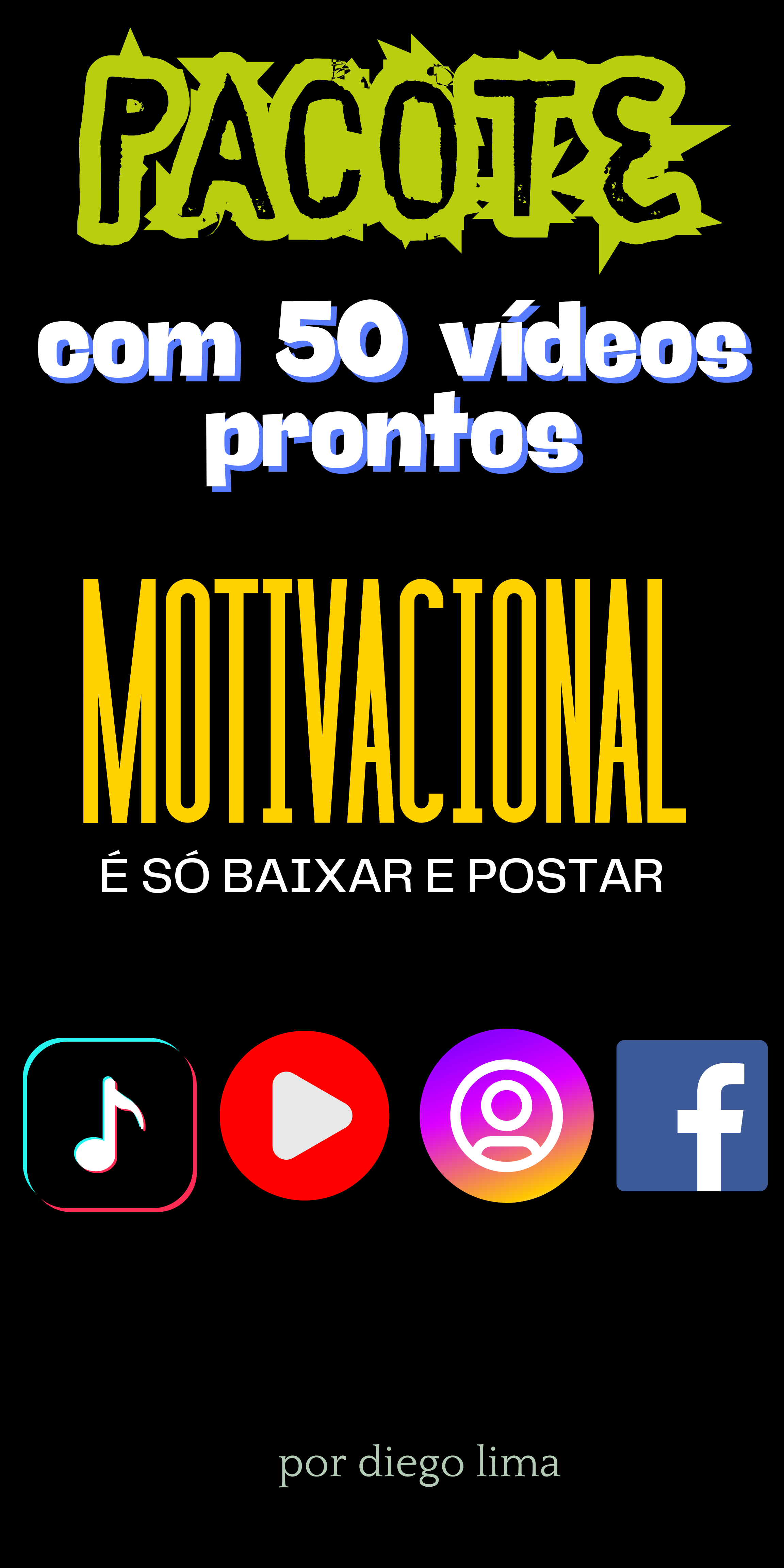 50 VÍDEOS DE MENSAGENS MOTIVACIONAIS - SÓ BAIXAR POSTAR