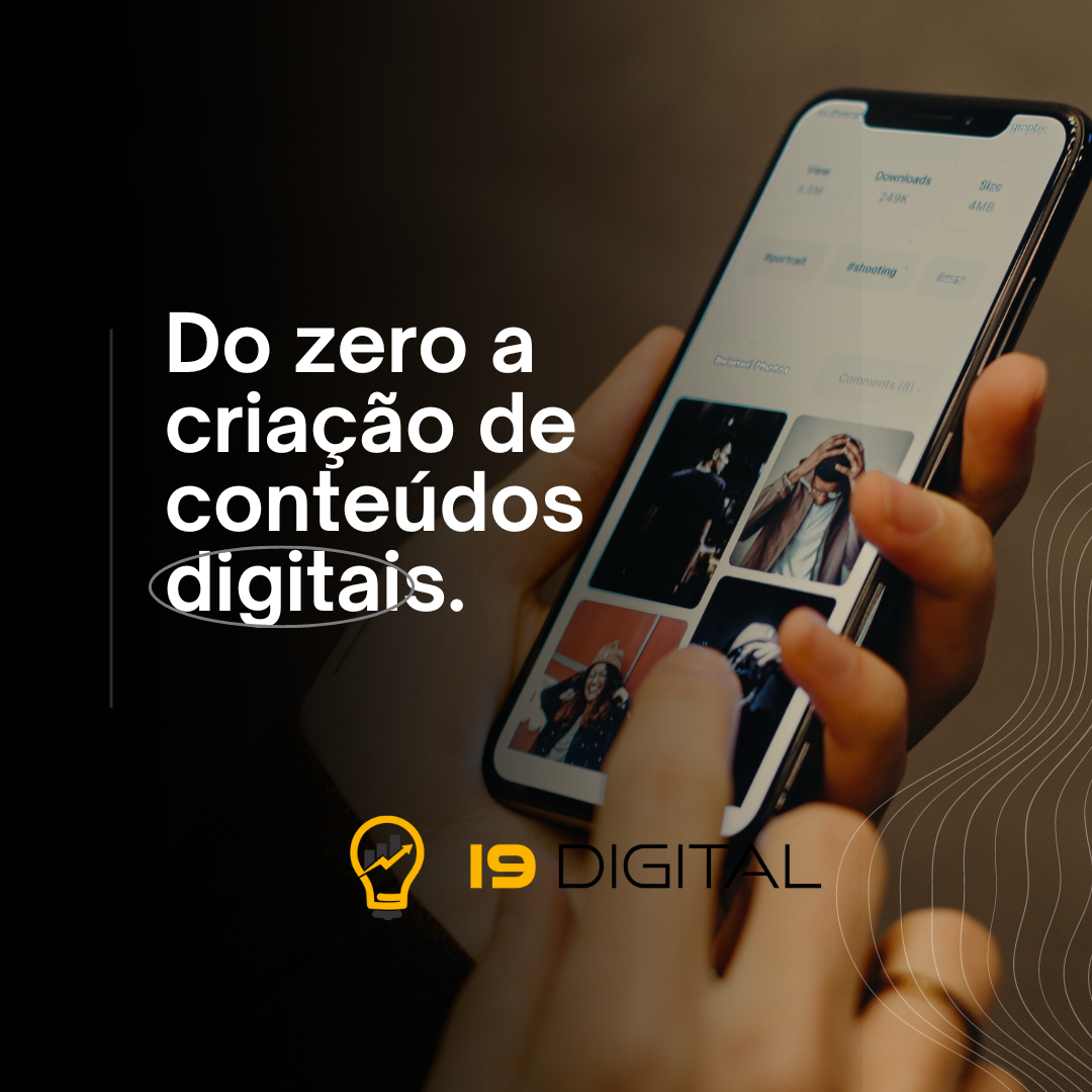 Do zero a criação de conteúdos digitais.