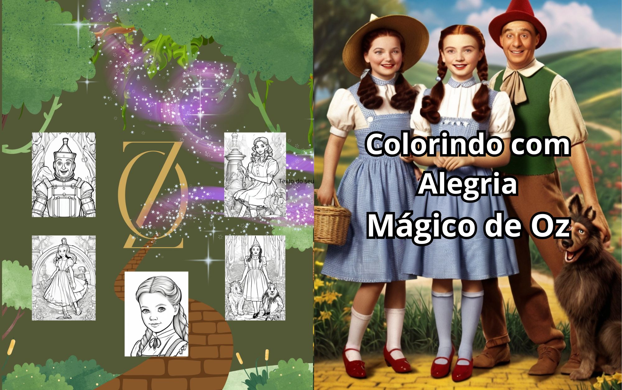Colorindo com Alegria - Mágico de Oz